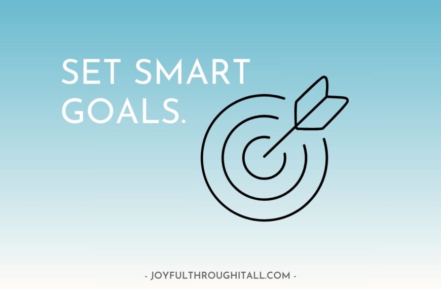 the words 'Set Smart Goals' next to a target and arrow