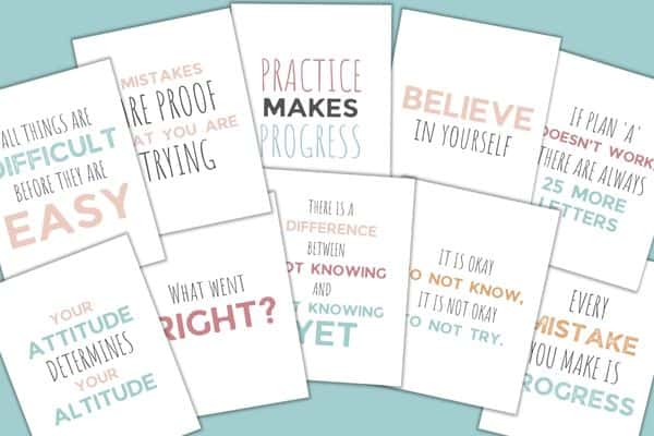 Growth Mindset Classroom Printable Posters