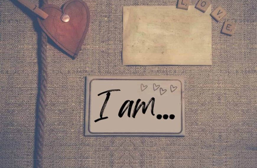I Am... written on a paper