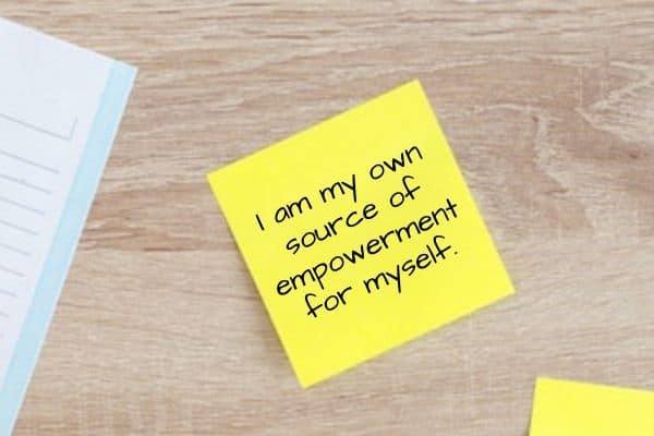 I am my own source of empowerment for myself