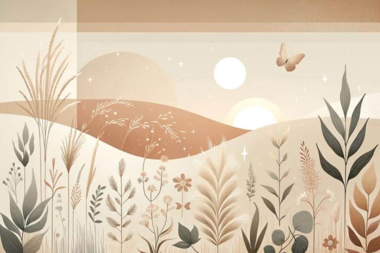 boho minimalist style sunrise