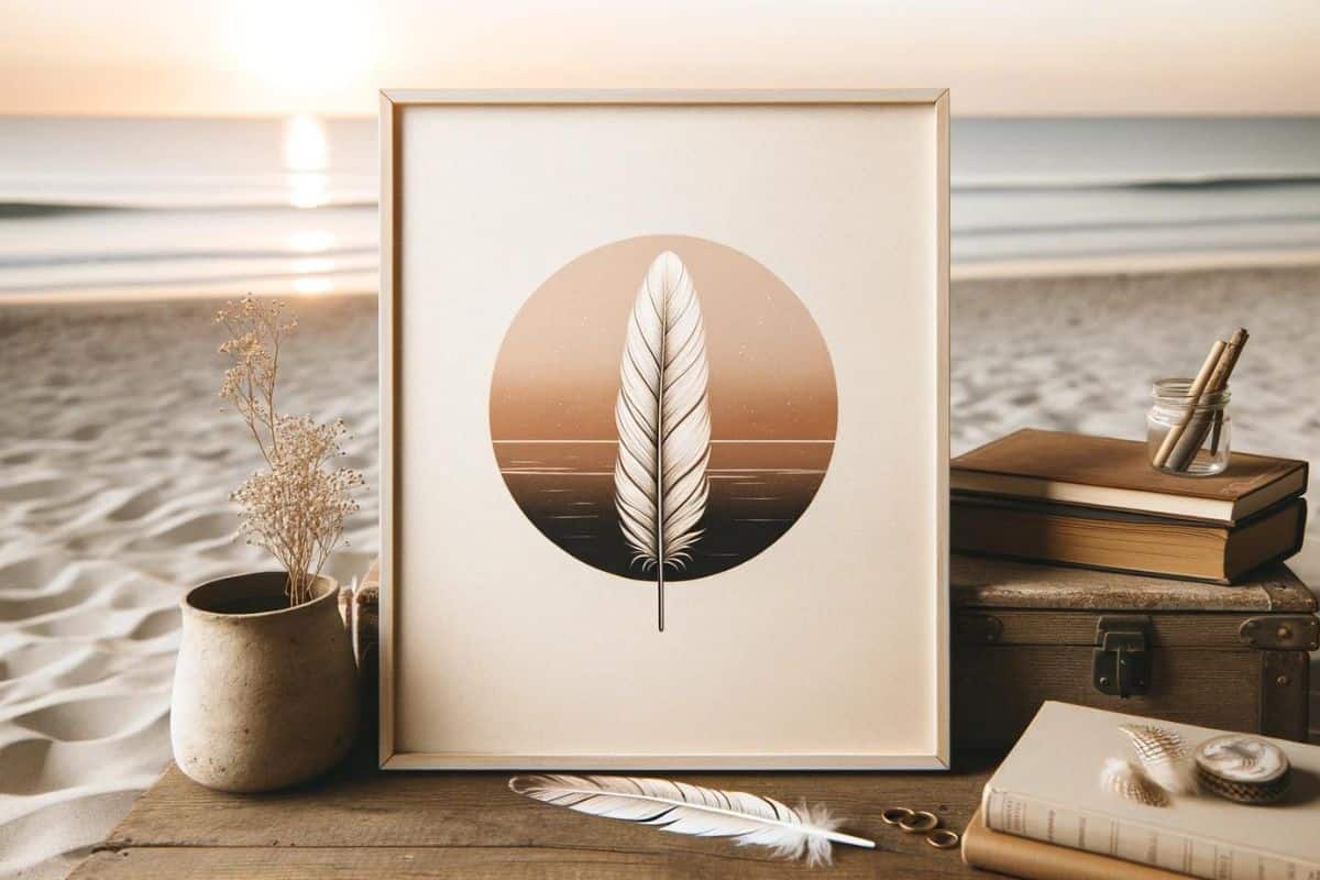 a beach with the sunrise visible over the water