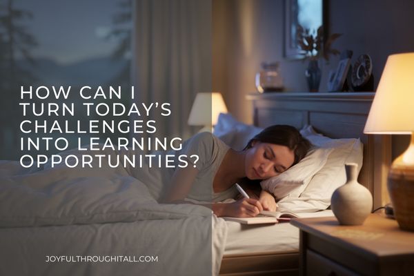 How can I turn today’s challenges into learning opportunities